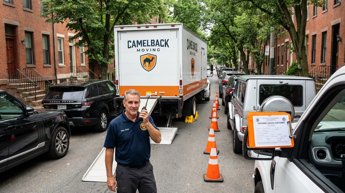 City street loading permit setup in Sellersville, PA